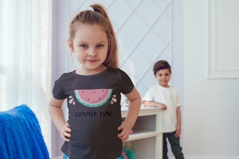 Kids Printed Round Neck Half Sleeve T-Shirt | Casual Graphic Tee | Summer - Image 5