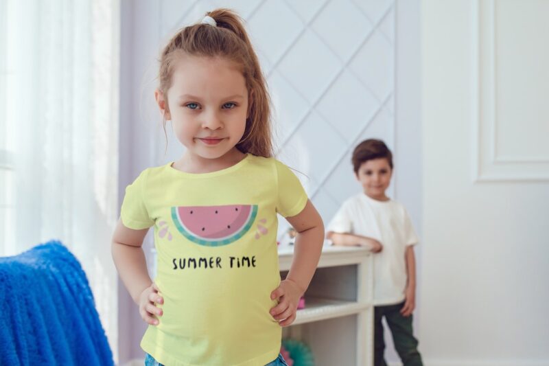 Kids Printed Round Neck Half Sleeve T-Shirt | Casual Graphic Tee | Summer