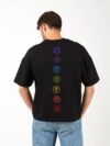 Men’s Printed Oversized Round Neck Half Sleeve T-Shirt | Chakras